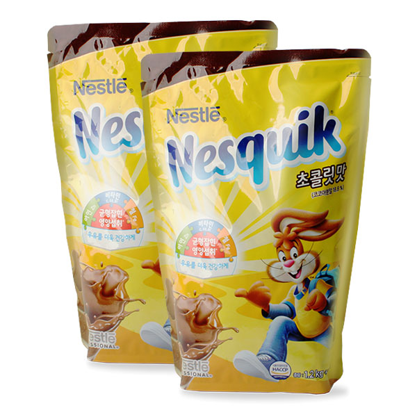 네슬레 네스퀵 초콜렛파우더 1.2kg 2개세트