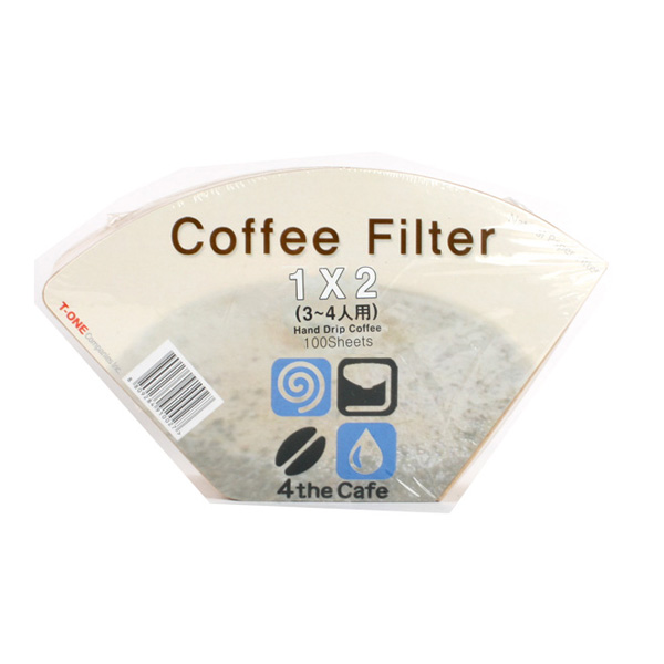 포더카페 커피필터 1×2/3-4인용 100매 10개세트