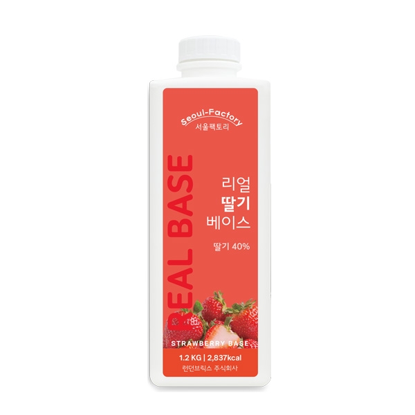 서울팩토리 리얼 딸기 베이스 1.2kg 1박스 8개