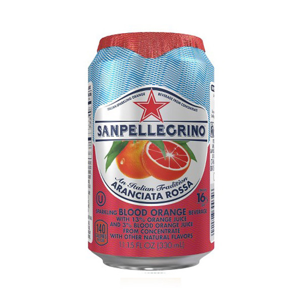 [특가-찌그러짐] 산펠레그리노 캔 탄산음료 아란시아타 로사 레드오렌지 330ml