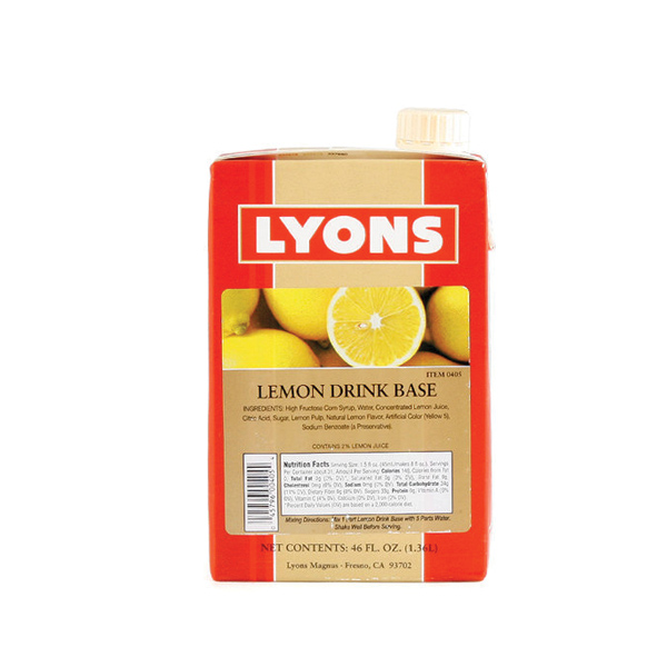 라이온스 레몬 드링크베이스 1.36L 1박스 12개