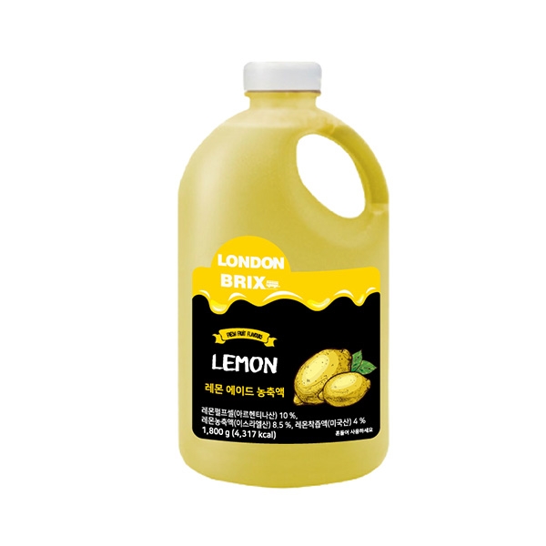 런던브릭스 레몬 에이드 농축액 1.8kg 1박스 6개